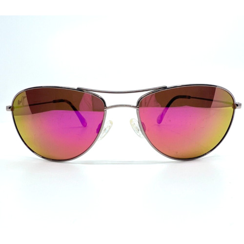 Maui Jim Women Baby Beach Sunglasses frame silver Mj-245-16R 56-18-120 H8926