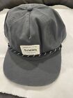 Simms Rope Captains Fishing Hat Cap -Carbon & White Color  Pre Owned