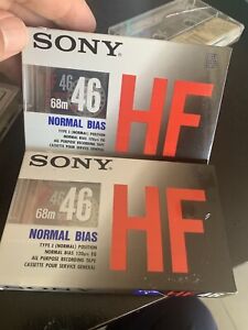 Sealed Sony Cassettes . HF 46