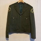 Vintage Green Uniform Jacket California Sheriff Plumas County by Hirsh