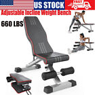 Adjustable Bench Press Weight Bench Workout Gym Home Training Full Body Workout