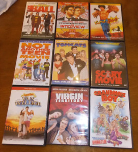Adult Comedy DVD Lot of 9 Titles. See picture for titles. FREE FAST SHIPPING!