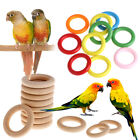 20Pcs Pet Bird Parrot Intelligence Toys Natural Wooden Ring Parrot Training Toy