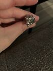 Sterling silver Wolf head ring size 5