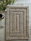 Hand Woven, Loop Chunky Box Wool, Beige, Area Rug. Available in Many Sizes