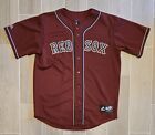 Boston Red Sox Majestic Jersey Blank MLB Mens Large Dark Red Burgundy