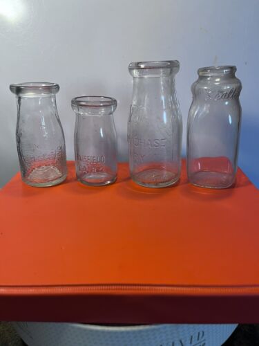 New ListingBundle Of  4 Vintage Milk Bottles Fairfield, Chevy Chase,Heritage,Sealtest.
