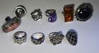 Lot Of 10 Sterling Silver Rings, Size 6, Beautiful