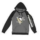 NHL Pittsburgh Penguins Hockey Men's S Pullover Hoodie Sweatshirt Black Gray