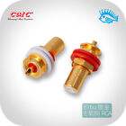 1Pair American CMC 816u Oxygen-free copper 24K Gold-plated HiFi audio RCA socket