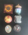 Trinket Boxes - Lot of 6  - Vintage  Collectibles Wood Stone Porcelain India
