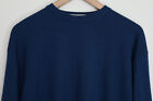 Vtg BRUNELLO CUCINELLI  Cashmere Silk Sweater Jumper Blue - Fits Small
