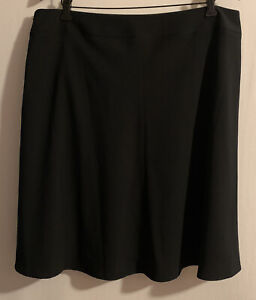 Lane Bryant Womens Full Flared Lined Skirt Black Size 16