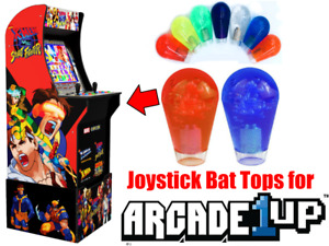 Arcade1up X-Men vs. Street Fighter - Translucent Joystick Bat Tops (Red/Blue)