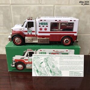 Great 2020 Hess Ambulance & Rescue Toy Truck in Original Box with Battery Card