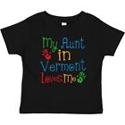 Inktastic My Aunt In Vermont Loves Me Baby T-Shirt From Auntie Childs Girls Boys