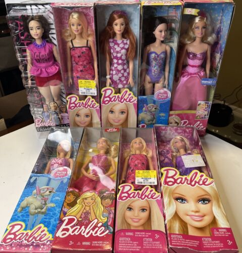 Lot Of 9 Barbie Dolls NIB 2012-2017