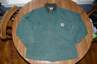 Vintage Green Carhartt CB1043 Chore Jacket Medium Blanket Lined - Distressed