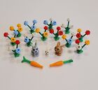 NEW LEGO bunny rabbit minifigure mini figure carrots spring flowers petals