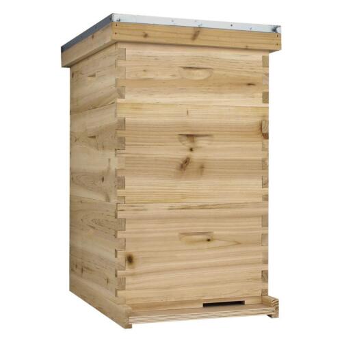 Nubee 10 Frame Beehive - (2)Deeps & (1)Medium (Includes Frames and Foundations)