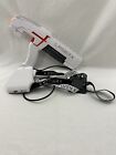 Laser X White Gray Red Electronic Laser Tag Game Toy Gun Not Tested As-Is