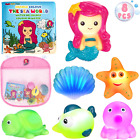 Light Up Bath Toys for Toddlers Kids Girls Baby, No Hole Glow Bath Toys with &