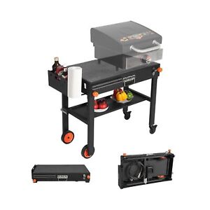 Outdoor Grill Table - Grill Cart Solid and Sturdy, Blackstone Griddle Stand f...