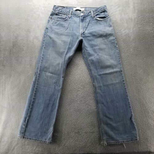 Levis Jeans Mens 34x32* Blue 527 Bootcut American Preppy Light Wash Denim