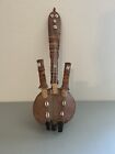 African Calabash Gourd Guitar Cora Musical Instrument Decor. 25” Nice