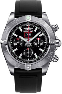 Breitling Blackbird Limited Steel Black Dial on Black Smooth Rubber A44360