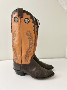 Vintage Mens OLATHE 18” Tall Buckaroo Riding Cowboy Boots 11 D USA