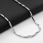 Woman Man 2 Colors 2/3/4/5mm Stainless Steel Rhombus Chains Necklace 7.5-32''