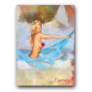 Jenna Jameson #9 Art Card Limited 24/50 Edward Vela Signed (Censored)