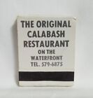 Vintage The Original Calabash Seafood Restaurant Matchbook NC Advertising Full