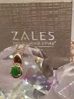 1.33 ct 14k Rose gold Emerald & Diamond Necklace. ZALES JEWELERS For $456.00