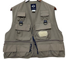 COLUMBIA PFG Performance Fishing Gear Outdoor Utility Vest Jacket Tan Mens Large