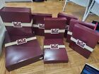 PLEASANT COMPANY American Girl EMPTY BOXES Burgundy 1980s Great Condition