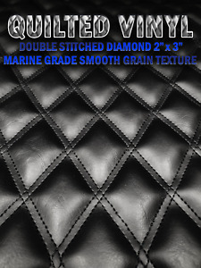 Double Stitched Quilted Vinyl Marine Grad Diamond 2