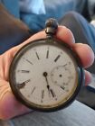 Warranted Coin Silver Pocket Watch For Parts