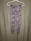 Spanx Look At Me Now Seamless Leggings Small Black Camo High Rise Stretch S/P