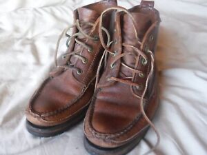 LL Bean womens Leather 7 1/2 Brown Leather Boots
