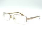 Ray Ban 8616 1033 Brown Titanium Half Rim Eyeglass Frames 52 18 140 #808