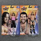 WWE Basic Summerslam Razor Ramon & Bret Hart Wrestling Figures Mattel MOC WWF