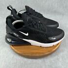 Nike Air Max 270 Shoes Mens Size 9 Black Sneakers Athletic Gym Running Casual