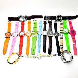 Lot of 17 Ladies Fashion Watches - Great Summer Colors!