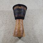 Handmade Djembe Drum Tribal With Carrying Case Backpack Rawhide Wood 10x10x18.5