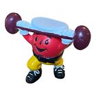 New ListingVintage 1990s Kool-Aid Man Weightlifting PVC Figure Kraft General Foods Toy