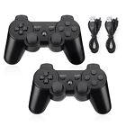 2x Wireless Bluetooth Video Game Controller Pad For PS3 Playstation 3,Black