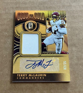 New Listing2022 Panini Gold Standard Terry McLaurin Autograph Jersey /25 Good As Gold