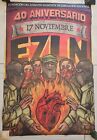 EZLN Guerilla Zapatista Poster 40 YEAR ANNIVERSARY Mexican Maya Mexico Marcos
